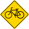 Bicycle Crossing Symbol Warning Sign