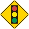 Traffic Signal Ahead Symbol Warning Sign