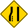 Merge Right Symbol Warning Sign