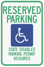 Washington State Specified Disabled Parking Sign